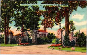 Postcard GOLF COURSE SCENE South Bend Indiana IN AM5157