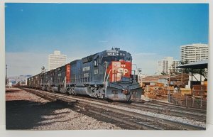 Southern Pacific Nevada Railroad Train Oversize Vintage Postcard