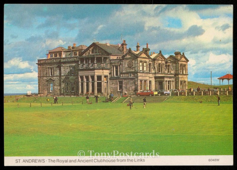 ST. ANDREWS: THE ROYAL AND ANCIENT CLUBHOUSE FROM THE LINK