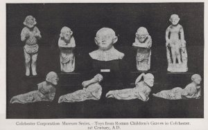 Roman Childrens Old Toys From Rome Graves Colchester Postcard