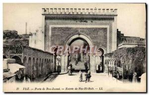 Old Postcard Fez Gate Bou Jeioud Entree From Fez El Balt