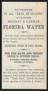 Murray & Lanman's Florida Water, Exquisite Perfume, 19th Century Trade Card