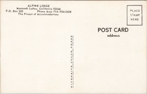 Alpine Lodge Mammoth Lakes CA California Multiview Unused Vintage Postcard F65