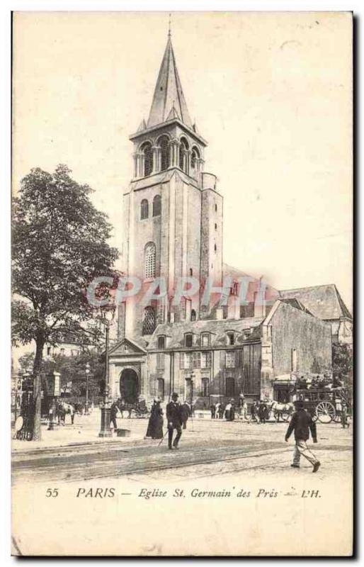 Paris - 6 - Church of Saint Germain des Pres - Old Postcard