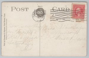 Hartford Connecticut~High School~New Addition~1918 Postcard