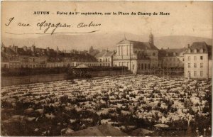 CPA AK AUTUN - Foire du 1 er septembre sur la Place du Champ-de Mars (295840)