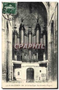 Postcard Old Organ St Maximin Interior of the basilica Major organs