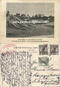 Portugal 5 October 1910 Revolution, Rebbels in the Camp (1910) Stamps