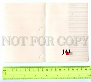 531315 Japanese Airlines Advertisement Old folding postcard
