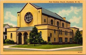 West Virginia Charleston First Christian Church Curteich