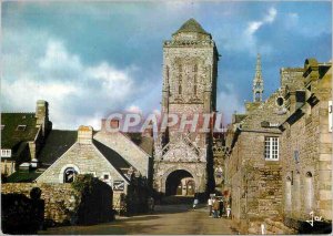 Modern Postcard Locronan (Finistere) Church Set View Brittany in Colors