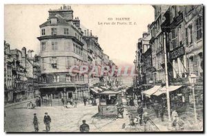 Old Postcard Le Havre Rue de Paris