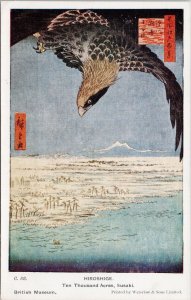 Hiroshige Ten Thousand Acres Susaki Japan Bird British Museum Postcard H36