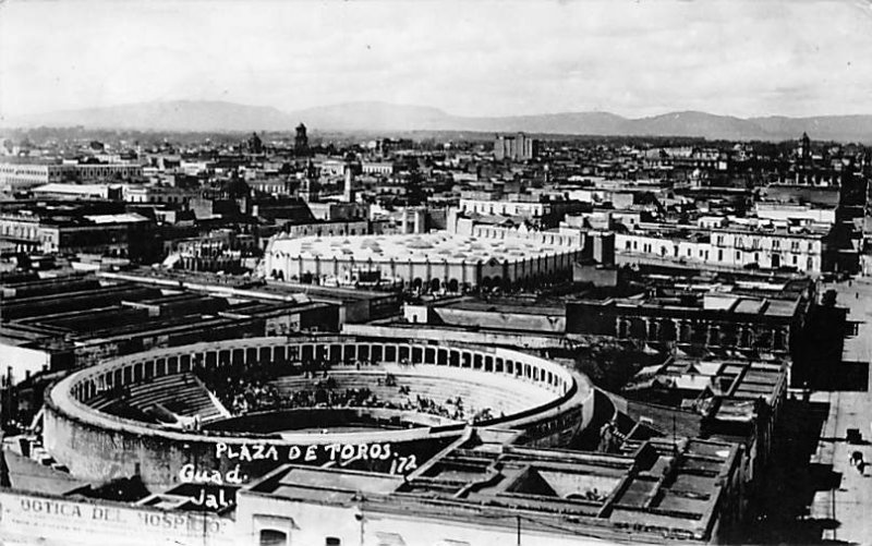 Plaza De Toros, Guad. Jal., Bullfighting Real Photo Postal Used Unknown 