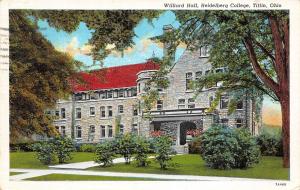 Tiffin Ohio 1940 Postcard Willard Hall Heidelberg College