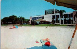 1950s Broadwater Beach Hotel Biloxi MS Beach View Postcard