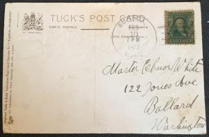 Postcard Used  Child/Pansies Valentine Tuck’s Post Card LB
