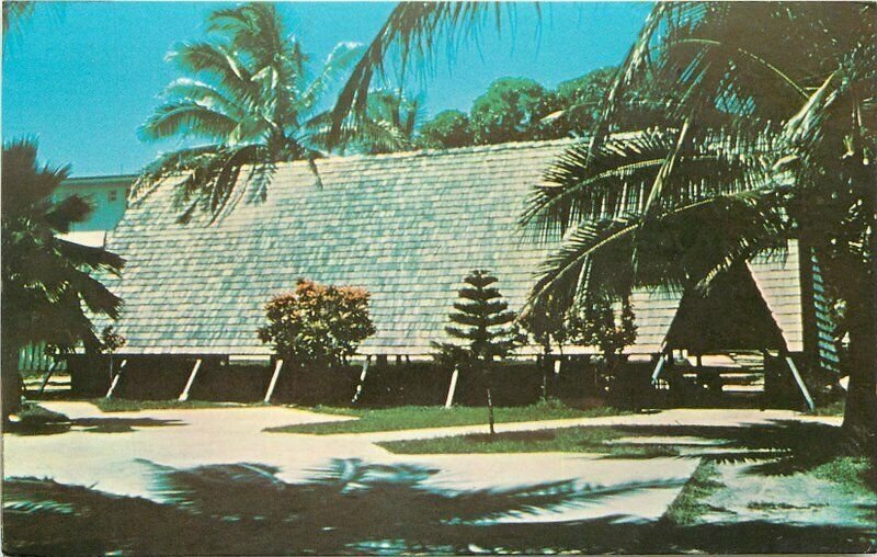 Kwajalein Marshall Islands South Pacific 1950s Movie Theater Postcard 21-12912