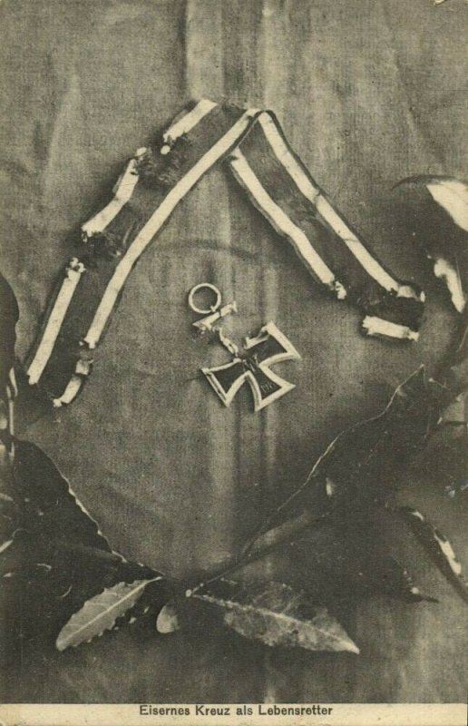 Eisernes Kreuz als Lebensretter (1915) Feldpost AK