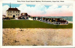 Postcard MA Provincetown Cape Cod Race Point Coast Guard Station 1920s H21