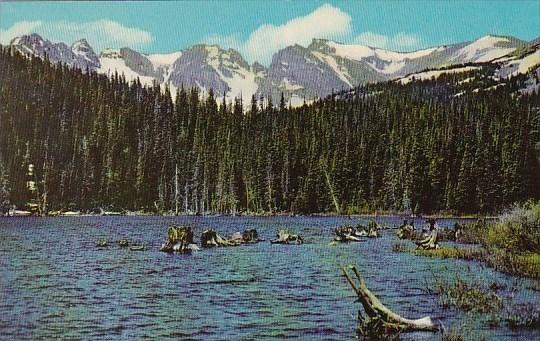 Colorado Ward Brainard Lake West Of Ward With Snow Capped Peaks Of The Front ...