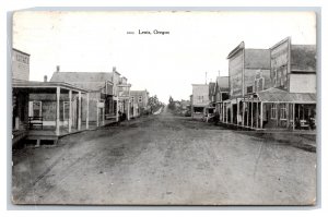 Main Street View Lents Oregon OR 1907 DB Postcard w DPO V8