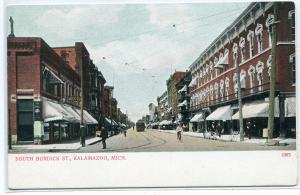 South Burdick Street Kalamazoo Michigan 1905c postcard