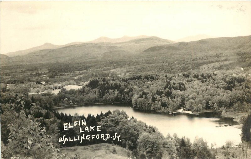 1940s RPPC; Elfin Lake, Wallingford VT, Rutland County, Unposted