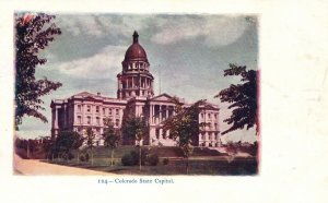Vintage Postcard 1900's Colorado State Capitol Building Colfax Ave. Denver CO