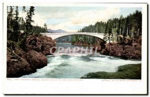 Postcard Old New Concrete Bridge Grand Canyon Of The Yellowstone