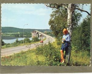 SWEDEN SUNDSWALL ALNOBRON PRETTY WOMAN Postcard