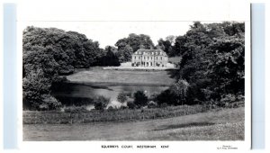 Squerreys Court Westerham Kent England Black And White Postcard Posted 1959