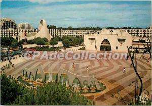 Modern Postcard La Grande Motte town in 2000 Panoramic view to the forefront ...