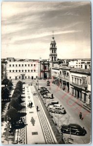 c1910s Leon, Guanajuato, Mexico RPPC Birds Eye Downtown Photo Antiquitech A163