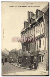 Postcard Old House Old Bayeux Cathedral Square
