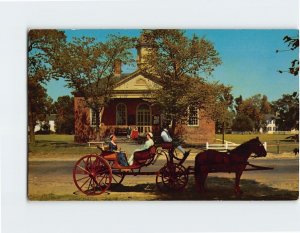 Postcard Courthouse of 1770, Williamsburg, Virginia