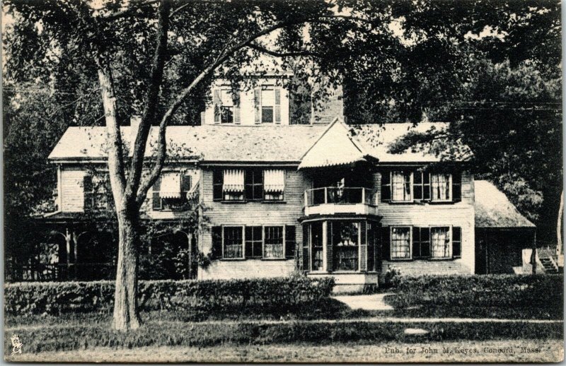 Postcard MA Concord Raphael Tuck - Home of Hawthorne No.0249 C.1907 A15