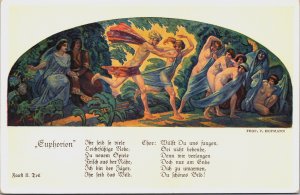 Prof. v. Hofmann: Leipzig, Auerbachs Keller, Euphorion Art Nouveau Postcard C152