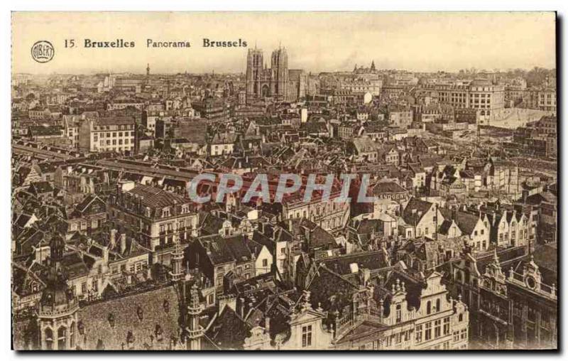 Brussels Old Postcard Panorama