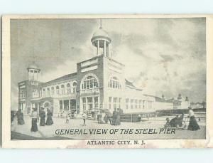 1911 Steel Pier On Boardwalk Atlantic City New Jersey NJ t7266