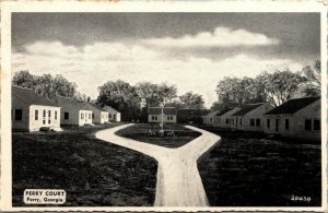 Vtg Perry Court Motel Perry Georgia GA Postcard