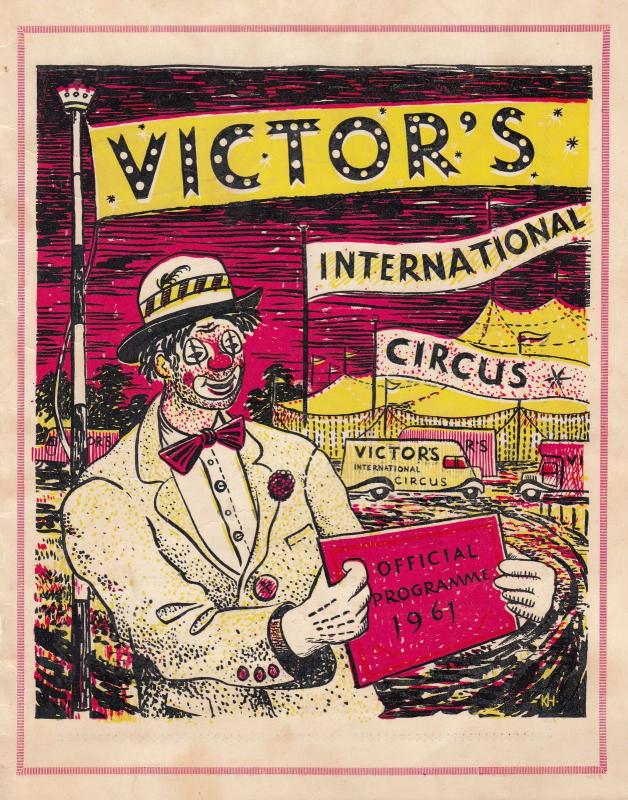 Victors International Circus 1961 Clowns Fire Eaters African Theatre Programme