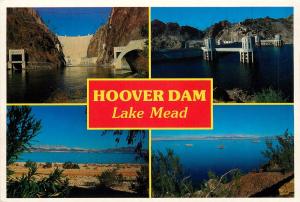 HOOVER DAM LAKE MEAD NEVADA PM POSTCARD