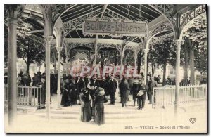 Postcard Old Vichy Source of the & # 39Hopital Stamp 13th Corps & # 44 39arme...