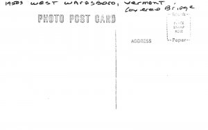 Postcard RPPC Vermont West Wardsboro Covered Bridge 1950s 23-5829