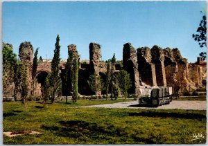 VINTAGE POSTCARD CONTINENTAL SIZE RUINS OF THE CATASTROPHE AT FREJUS FRANCE 1959