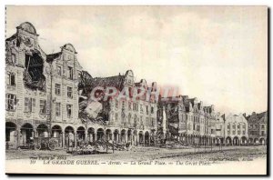 Old Postcard Arras Grand Place Army