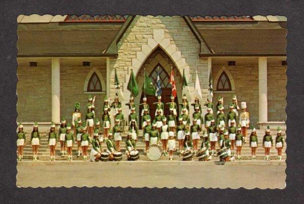 PQ QC Les Majorettes Band Baie Comeau Fonde Corps Quebec Postcard Carte Postale