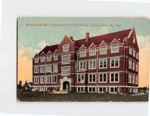 Postcard Woodworth Hall University of North Dakota Grand Forks North Dakota USA