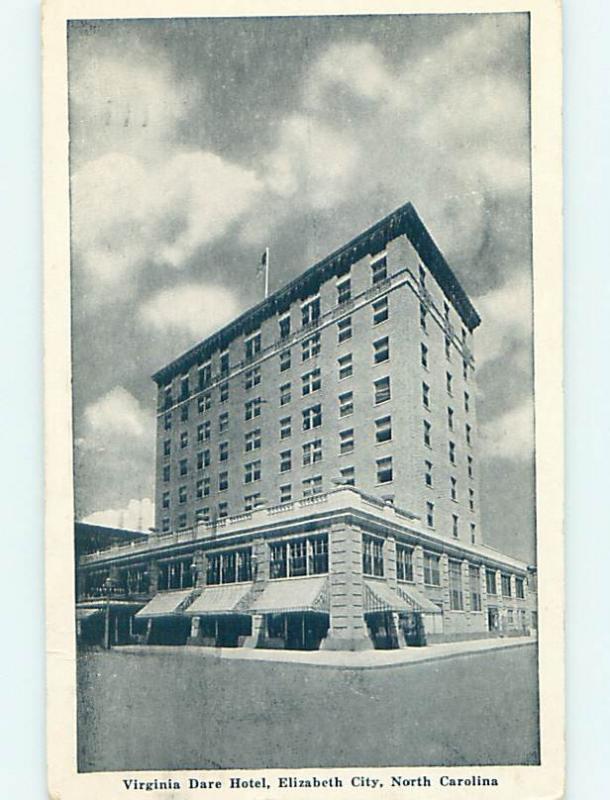 1940's HOTEL SCENE Elizabeth City North Carolina NC H1530